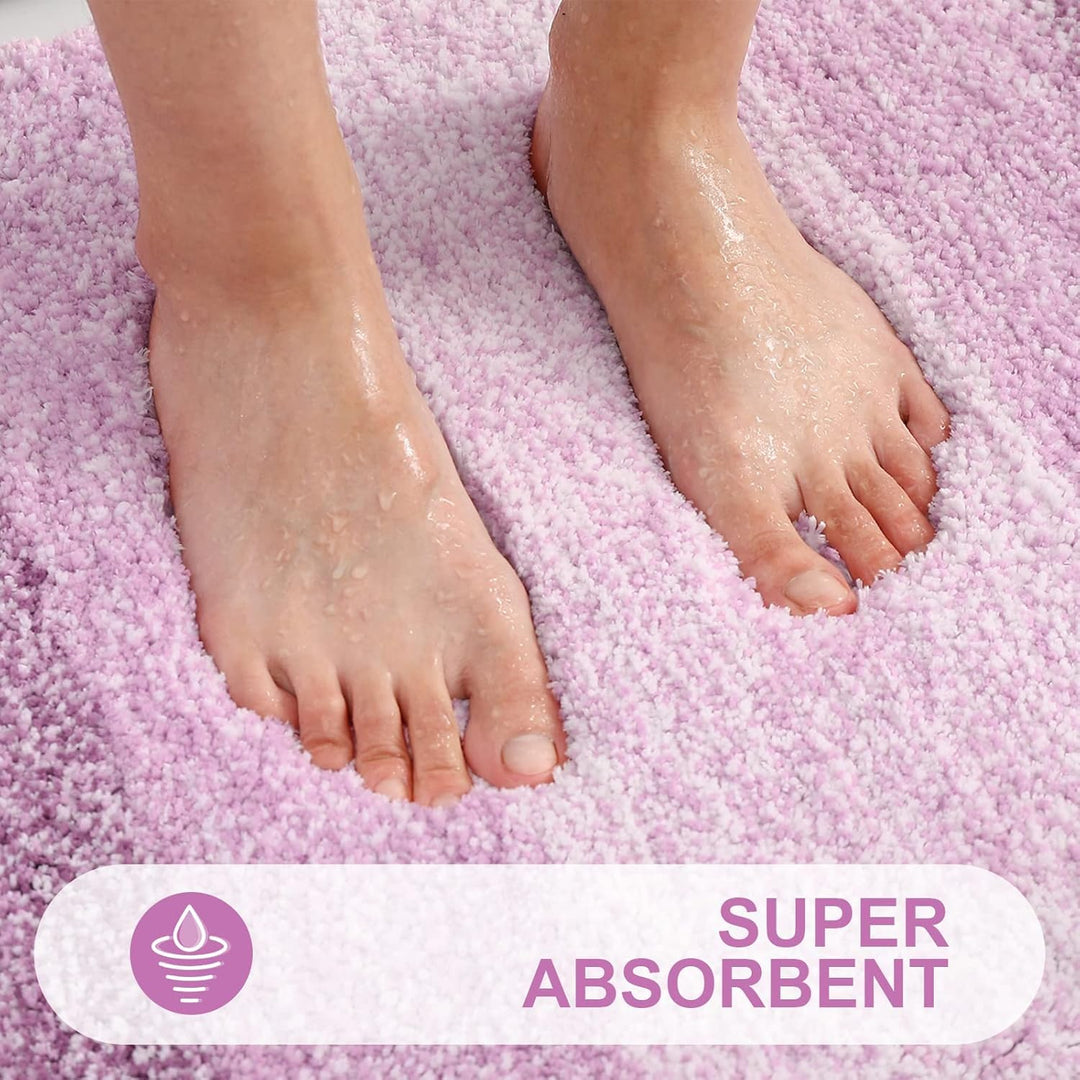 Homaxy Weich Badezimmerteppich 40x120 cm, rutschfest waschbar Badematte Flauschige Hochflor Badteppi