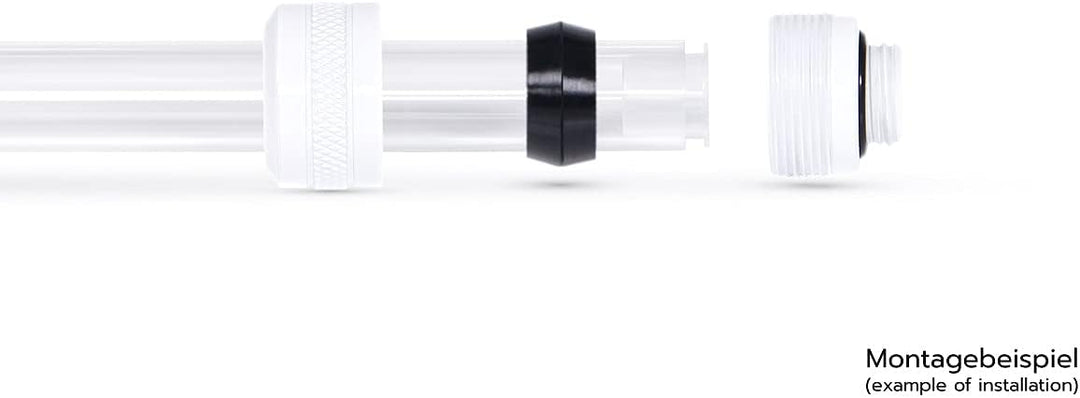 Alphacool 17484 Eiszapfen PRO 16mm HardTube Fitting G1/4 - White Sixpack Anschluss Wasserkühlung