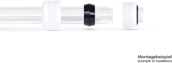 Alphacool 17484 Eiszapfen PRO 16mm HardTube Fitting G1/4 - White Sixpack Anschluss Wasserkühlung