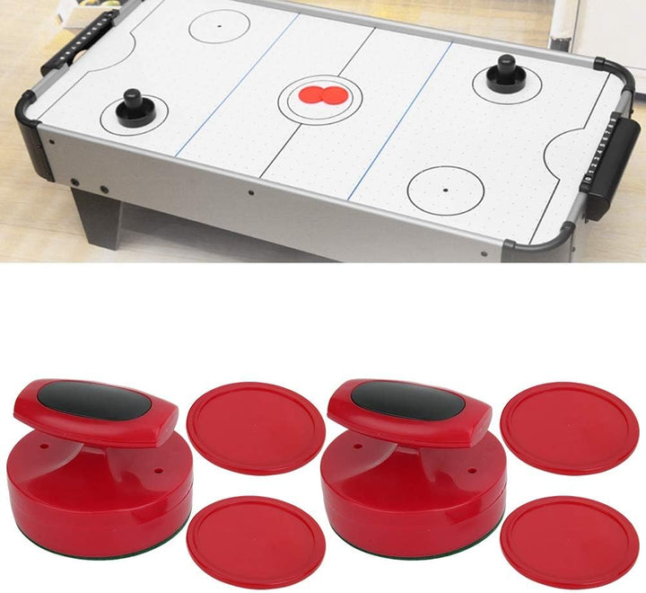 Keenso 94mm Tischhockeyspiel-Drücker 2 STK. Grosse Air-Tischhockeyspiel-Drücker mit 4 Pucks Hockey P