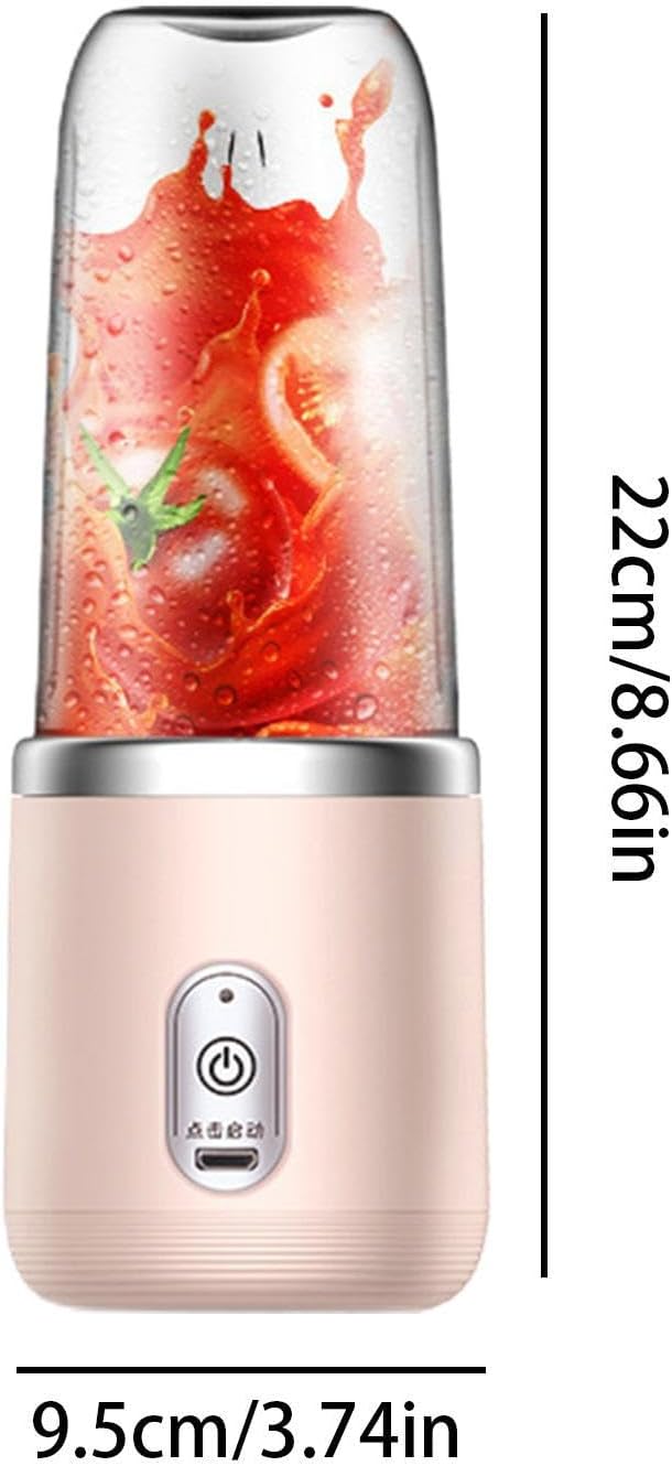 Einzelbecher Mixer - Tragbarer Mixer Kabellos - Persönlicher für Shakes,für Fitnessbüro Wohnung Reis