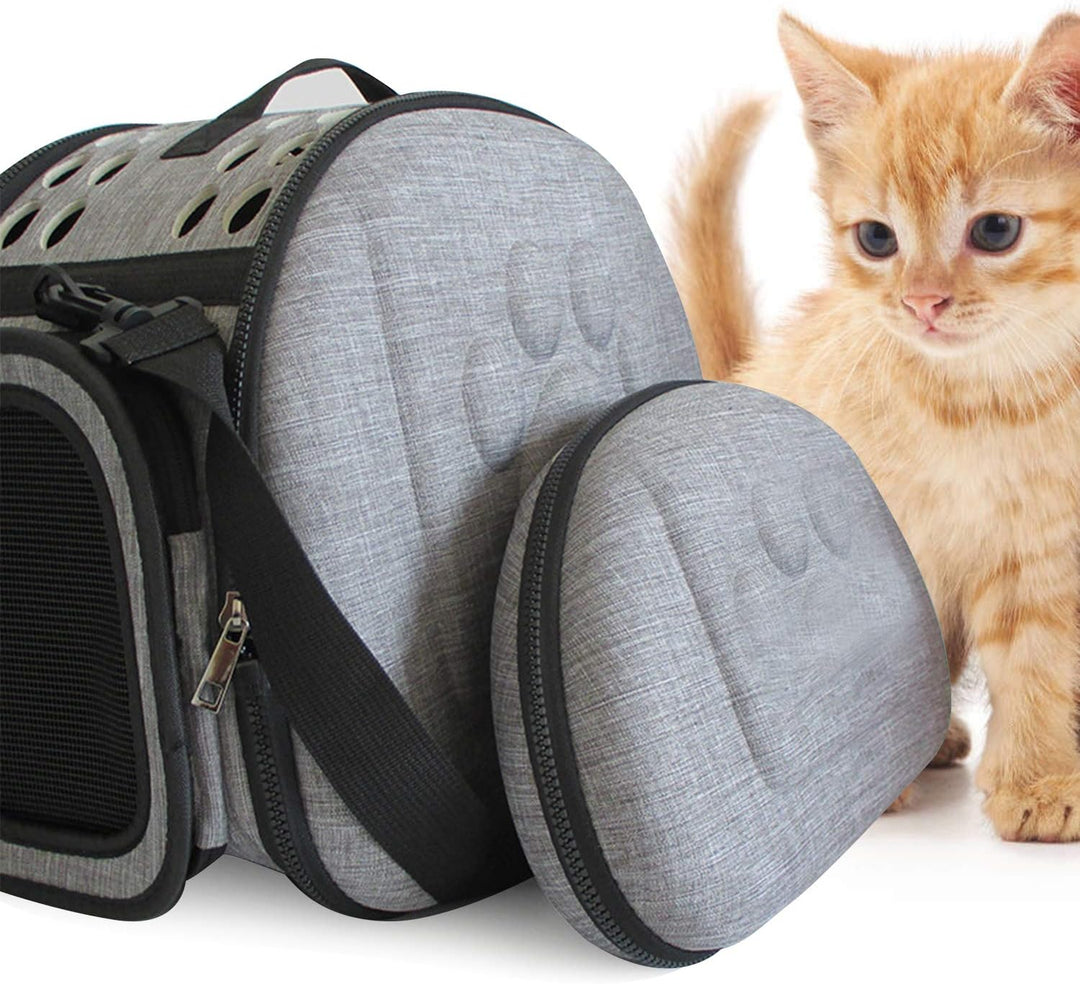 PETCUTE Hundetasche Katzentragetasche Transporttasche Reisen Transportbox für Welpen Tiere Atmungsak