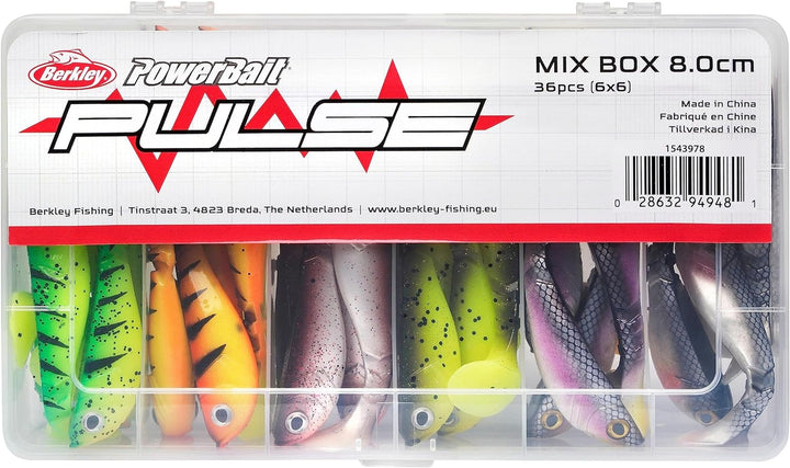 Berkley Pulse Shad Gummifisch-Set – Set aus weichen Paddelschwanz-Ködern für Hecht, Barsch, Köder fü