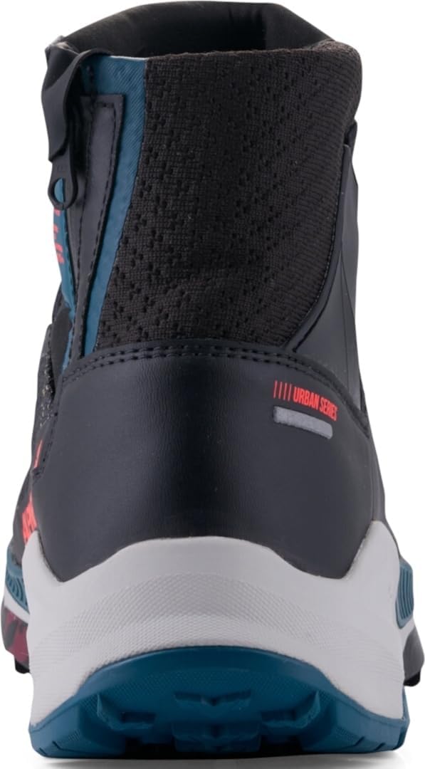 Alpinestars Speedforce XR Motorrad Schuhe, schwarz/blau/türkis, 7 Schwarz Blau Türkis 40 EU, Schwarz
