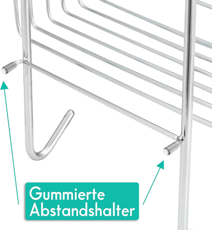 kowald ® Duschkorb zum Einhängen in die Armatur - Edelstahl - 100% Rostfrei Einhängen Armatur Edelst