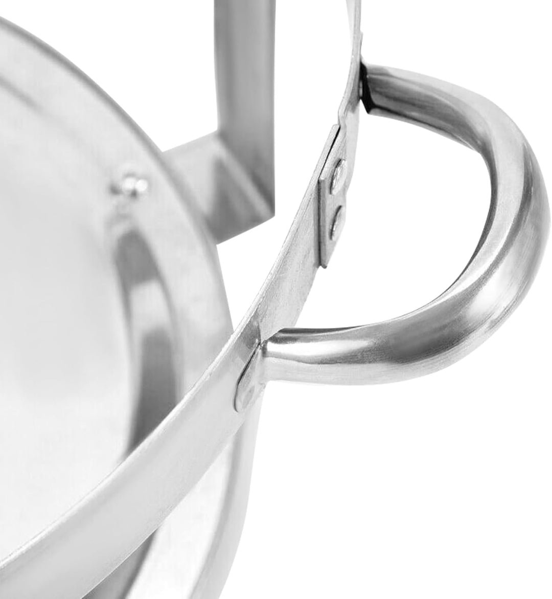 4L Rundes Chafing Dish Warmhaltebehälter, Edelstahl Chafing Dish Meal Stove Stand Top, Chafing Dish