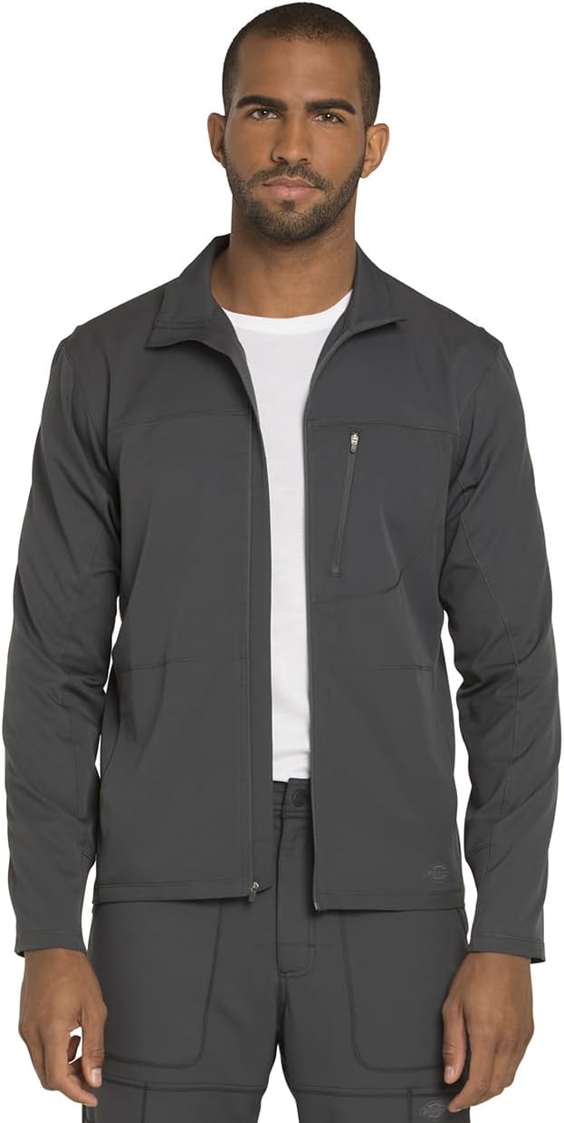Dickies Dynamix DK310 Herren-Schlupfkasack, mit Reissverschluss vorne 3X-Large Gross Zinn, 3X-Large