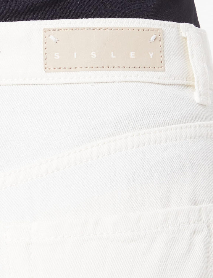 SISLEY Damen Jeans 26 Creamy White Denim 10r, 26 Creamy White Denim 10r