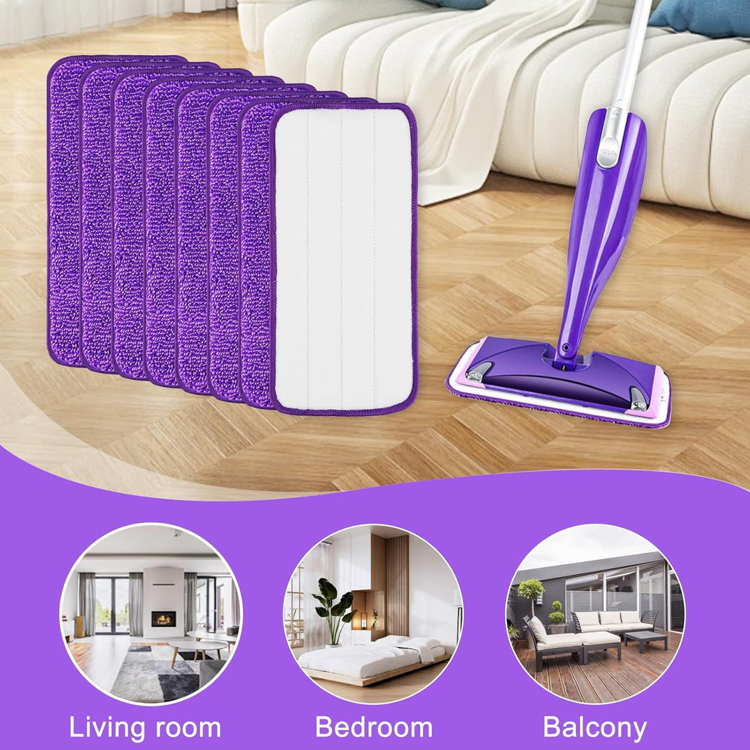 8 Stück für Swiffer Bodenwischer WetJet Nachfüller Set,30x14cm für Swiffer Wetjet Bodentücher Mop Mi