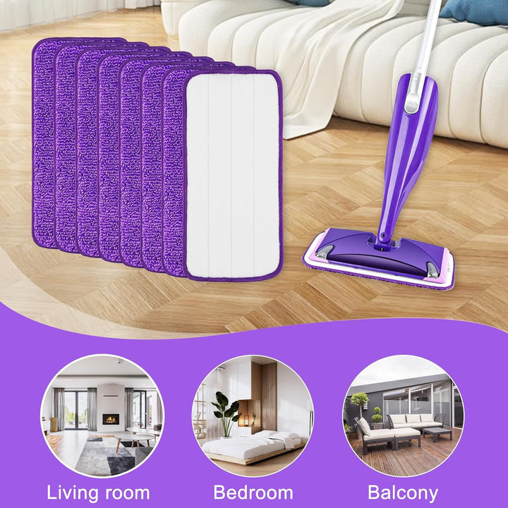 8 Stück für Swiffer Bodenwischer WetJet Nachfüller Set,30x14cm für Swiffer Wetjet Bodentücher Mop Mi