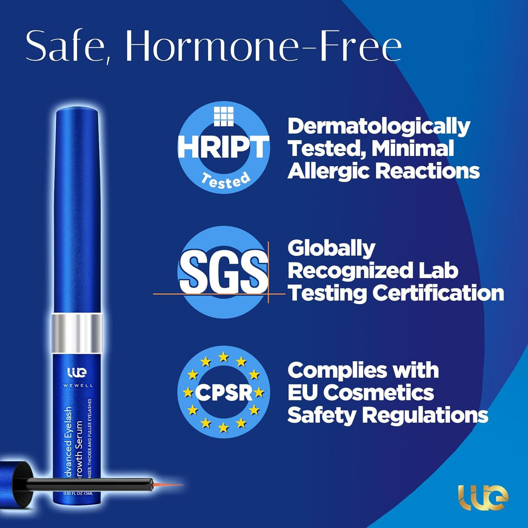 Wimpernserum ohne Hormone Lash Serum: Natürliche Formel - vegan - sorgt für lange dichte Wimpern und