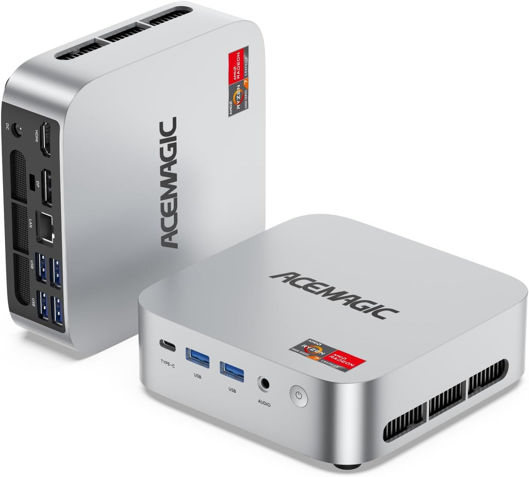 ACEMAGIC M1 Mini PC, AMD Ryzen 7 6800H (8C/16T, bis zu 4.7GHz), 32GB LPDDR5 6400MT/s 1TB M.2 SSD
