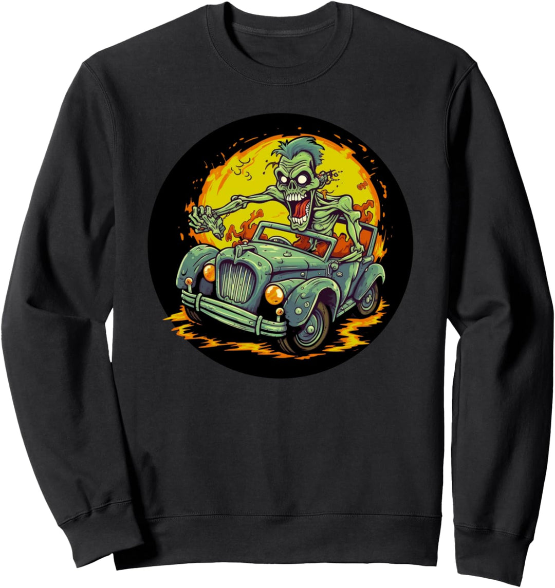 Auto Demon Cartoon Auto Monster Auto Kleidung Junge Geburtstag T Sweatshirt