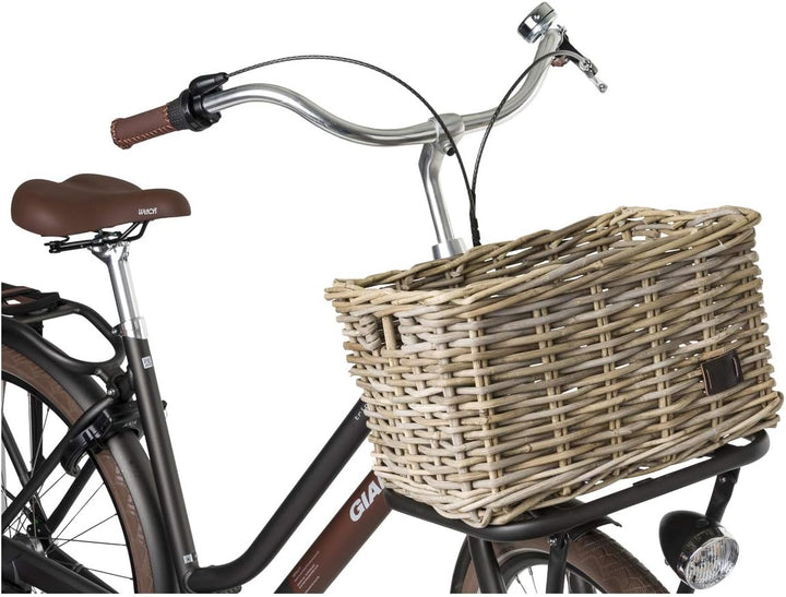 Fastrider Zeno Fahrradkorb Vorne Rattan, Fahrrad Korb für Vorne für Einkaufs- oder Büchertasche, Rat