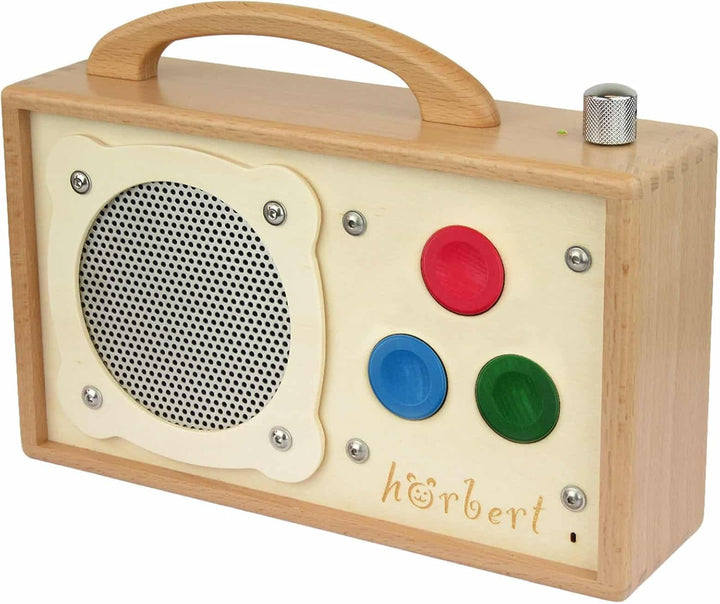 hörbert 3.0 für Senioren + Inhalte für Senioren. Mit 3 Playlists, Mikrofon und USB-C Ladeanschluss,