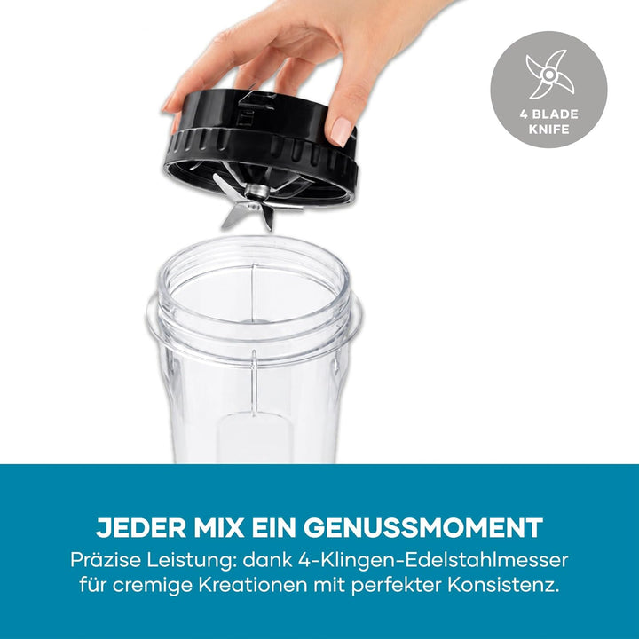 Severin Standmixer, Smoothie Maker, Blender elektrisch, 1,5L, 2 Stufen, Impulsfunktion, spülmaschine