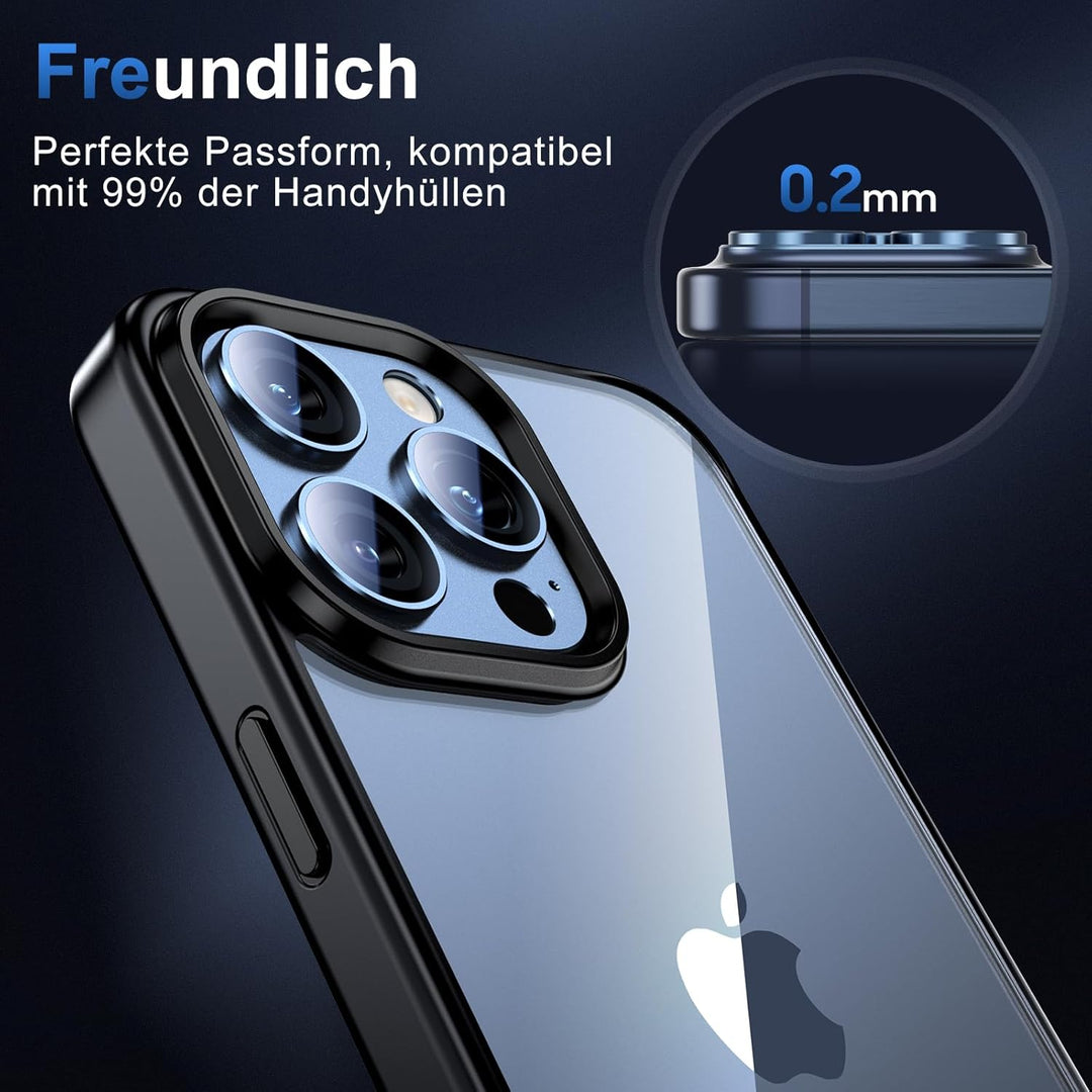 UniqueMe für iPhone 15 Pro/iPhone 15 Pro Max Kameraschutz - [Kratzfest, Stabil] Ultra-Klar 9H Härte