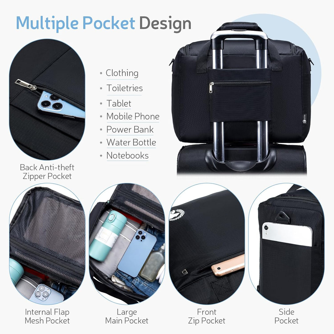 YOODI 40x30x20 Wizz Air Vueling Faltbare Reisetasche Handgepäck Flugzeug Wasserdicht Leicht 25L Hand