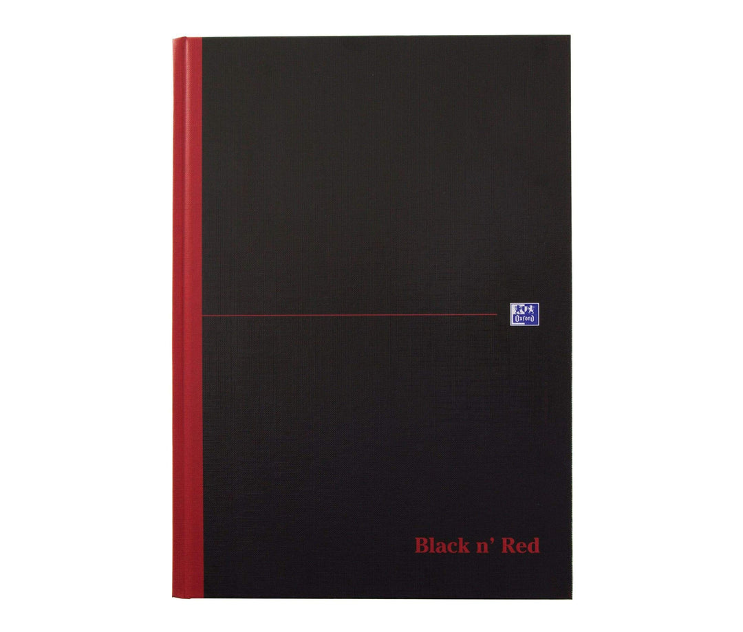 Oxford 400047607 gebundenes Buch Black n Red 5er Pack A4 kariert mit Hardcover und Lesezeichenband 9