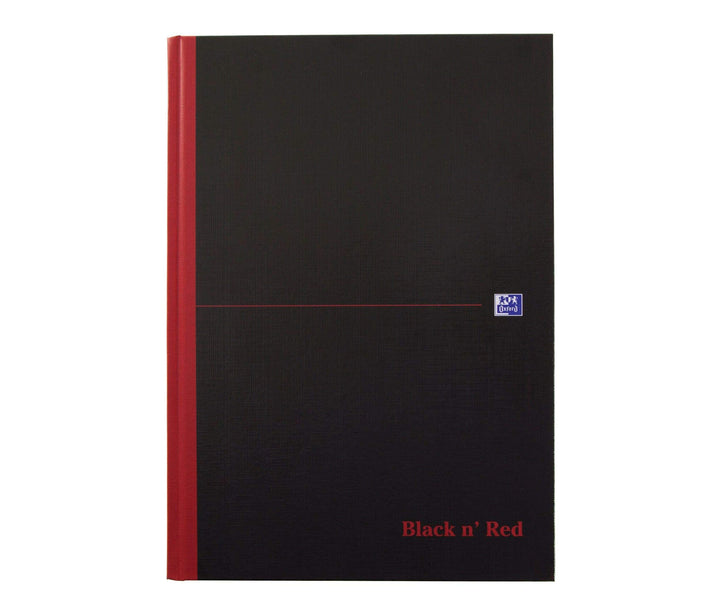 Oxford 400047607 gebundenes Buch Black n Red 5er Pack A4 kariert mit Hardcover und Lesezeichenband 9