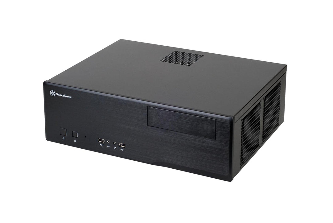 SilverStone SST-GD05B USB 3.0 - Grandia HTPC Micro ATX Desktop Gehäuse mit hochleistungsfähigem und