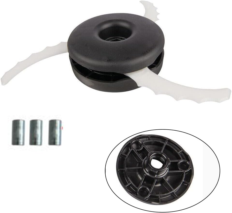 Rasentrimmer Kunststoff Klingenkopf Set für Makita 198383-1 DUR UR Trimmer, Klingenkopf mit 3 Stück