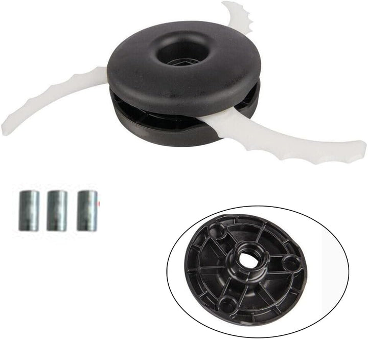 Rasentrimmer Kunststoff Klingenkopf Set für Makita 198383-1 DUR UR Trimmer, Klingenkopf mit 3 Stück