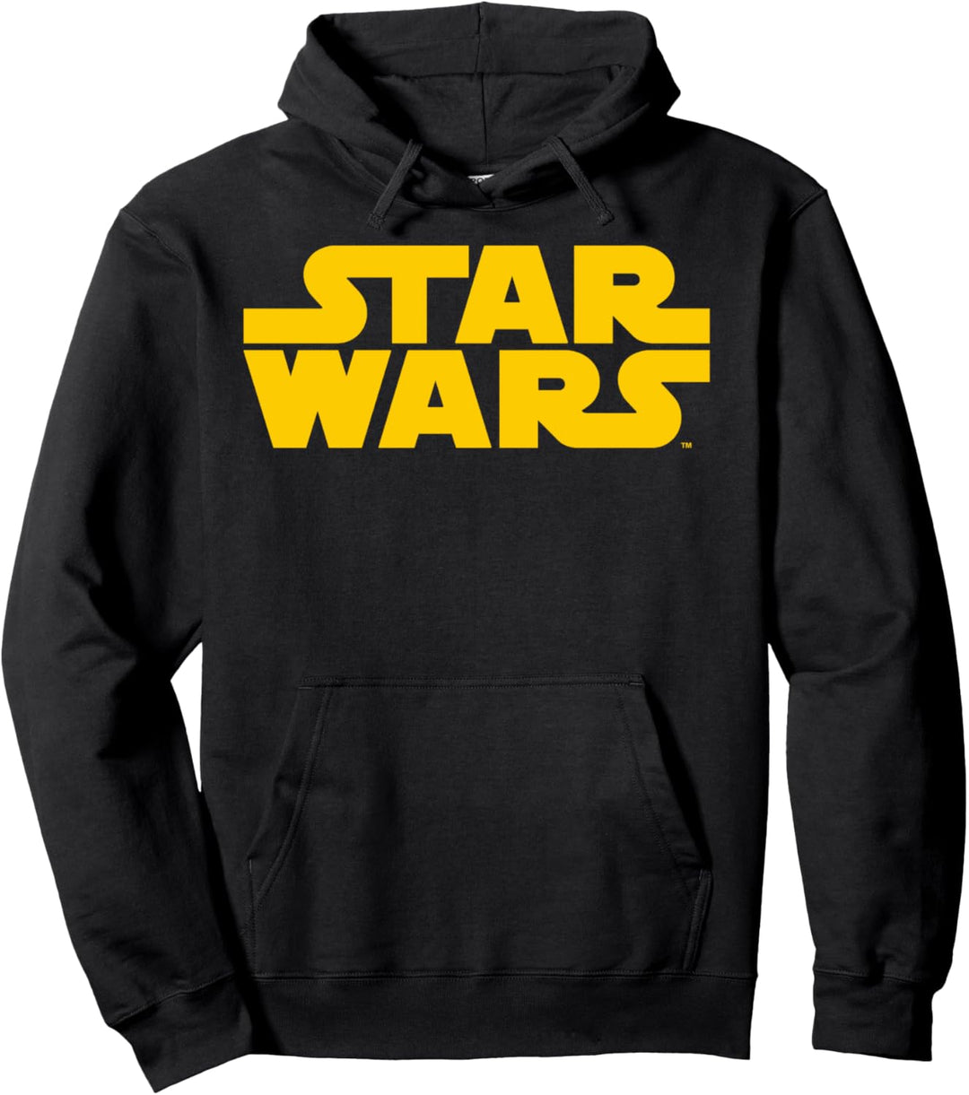 Star Wars Golden Title Logo C1 Pullover Hoodie