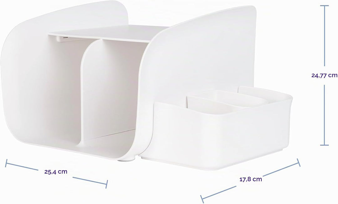 Ubbi Nappy Tabletop Organizer, Stores Baby Nappies, Wipes & Baby Accessories, Newborn Nursery Essent