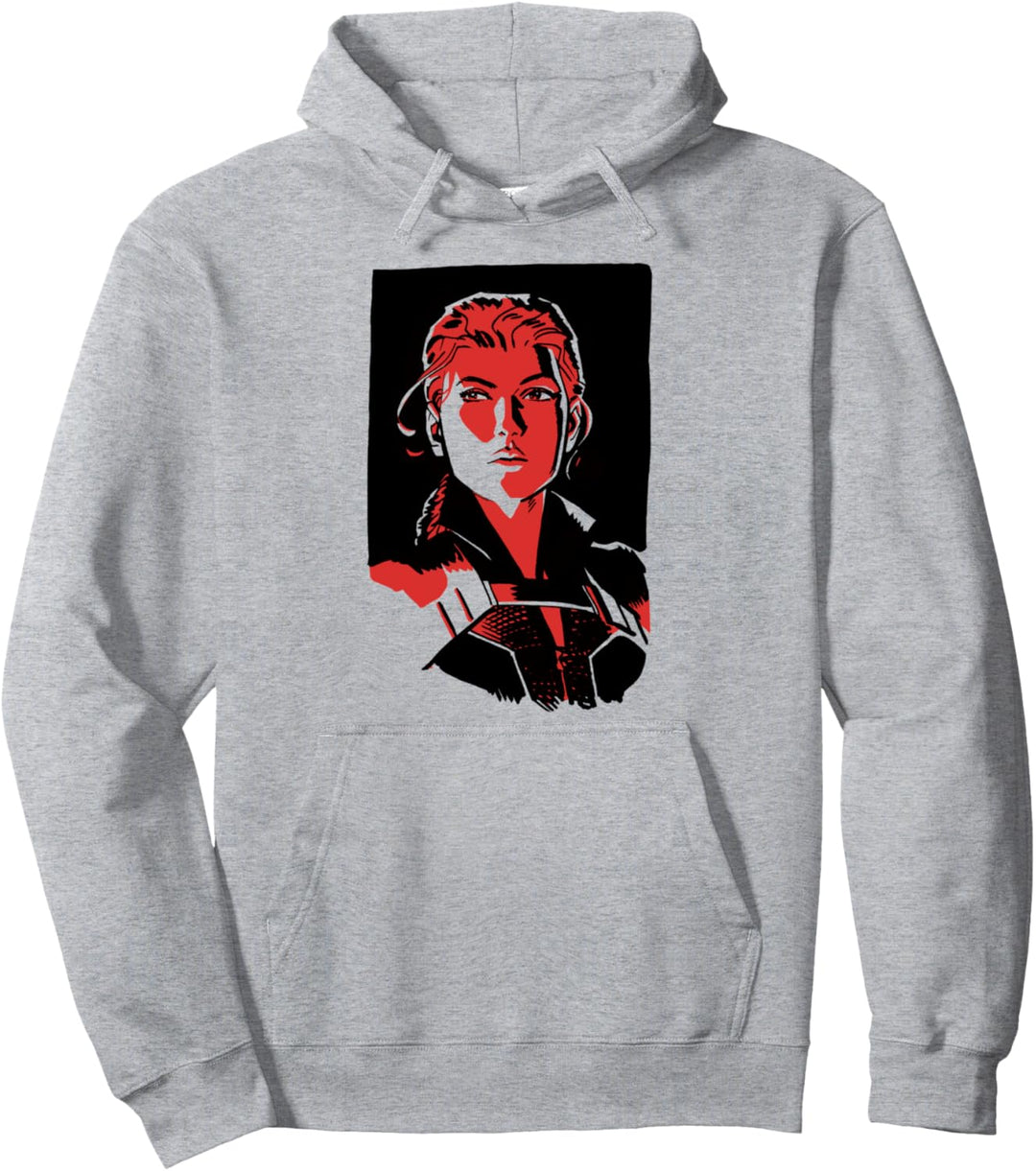 Marvel Black Widow Red Hue Portrait Pullover Hoodie