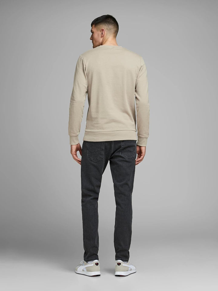 JACK & JONES Male Sweatshirt Klassisches S Crockery, S Crockery