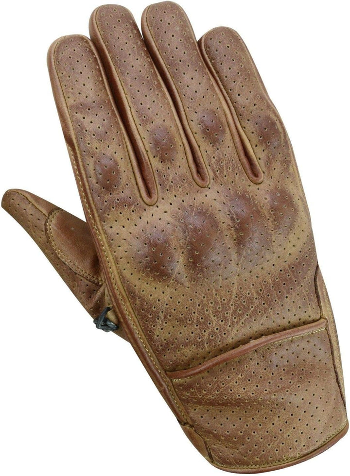 Motorradhandschuhe , Leder Motorradhandschuhen, Chopper Vintage Leder Handschuhe (3XL, Braun) 3XL Br