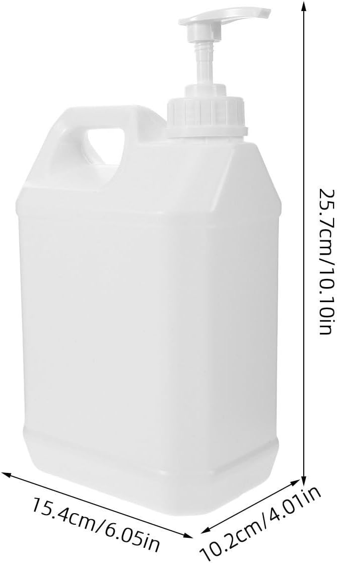 BESPORTBLE 2 Stück,5l Pumpspenderflasche aus Kunststoff mit Grosser Kapazität und Stossfestem Design