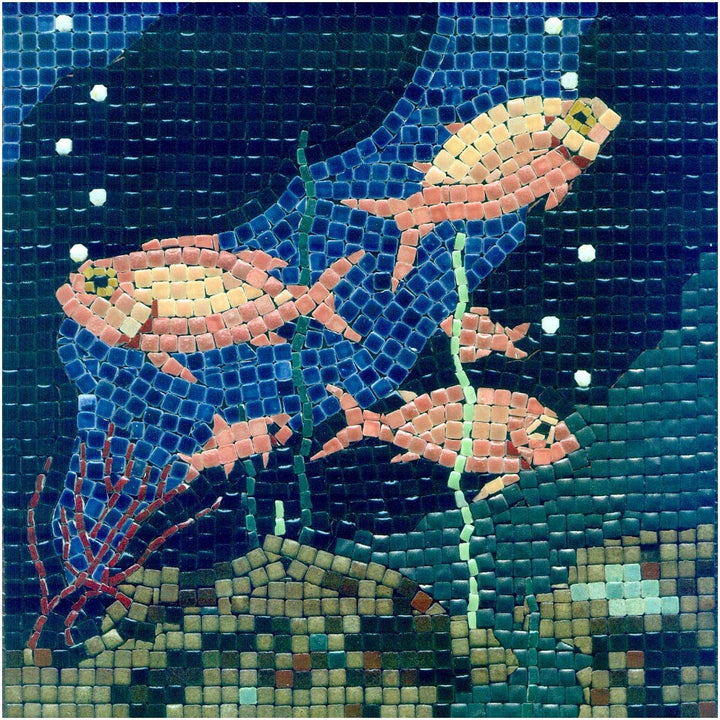 ALEA Mosaic Mosaik bastelset, DIY 20x20cm, Fische-3, Fische-3