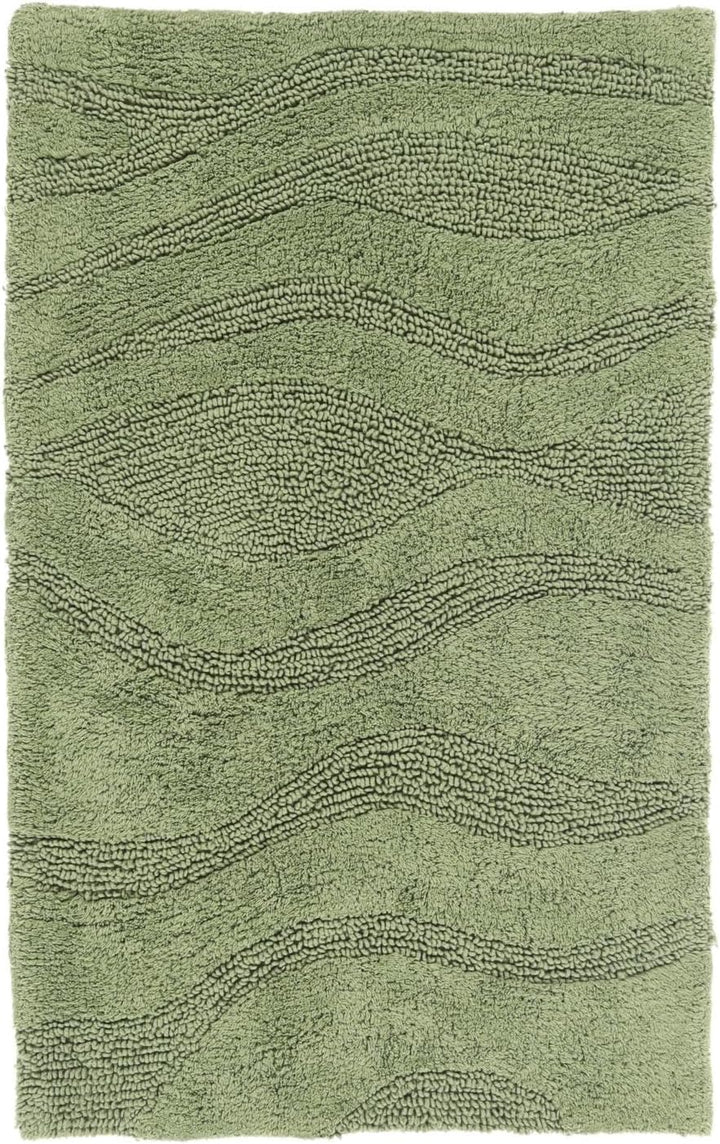 RugVista Badematte Breeze, 80 x 50 cm, Rechteckig, Mittelflor, Anti-Rutsch, Moderner Badteppich, Mas