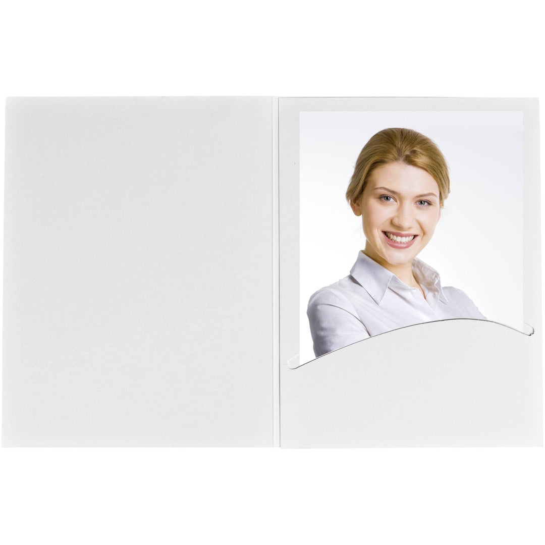 1x100 Daiber Portraitmappen Profi-Line 10x15 weissmatt