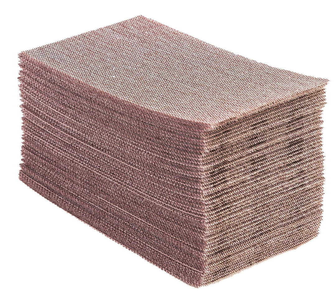 Mirka Abranet Netz-Schleifstreifen 81x133 mm Klett/Korn P80 / 50 Stk/zum Schleifen von Holz, Spachte