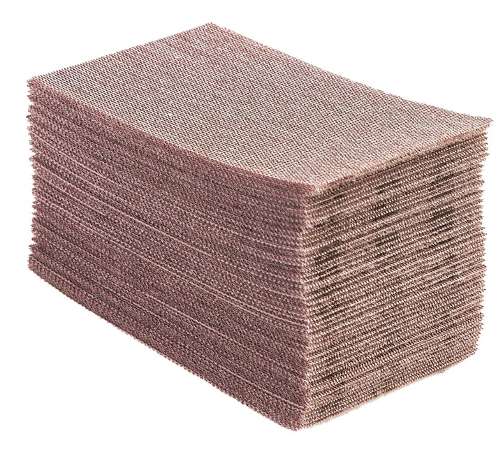 Mirka Abranet Netz-Schleifstreifen 81x133 mm Klett/Korn P80 / 50 Stk/zum Schleifen von Holz, Spachte
