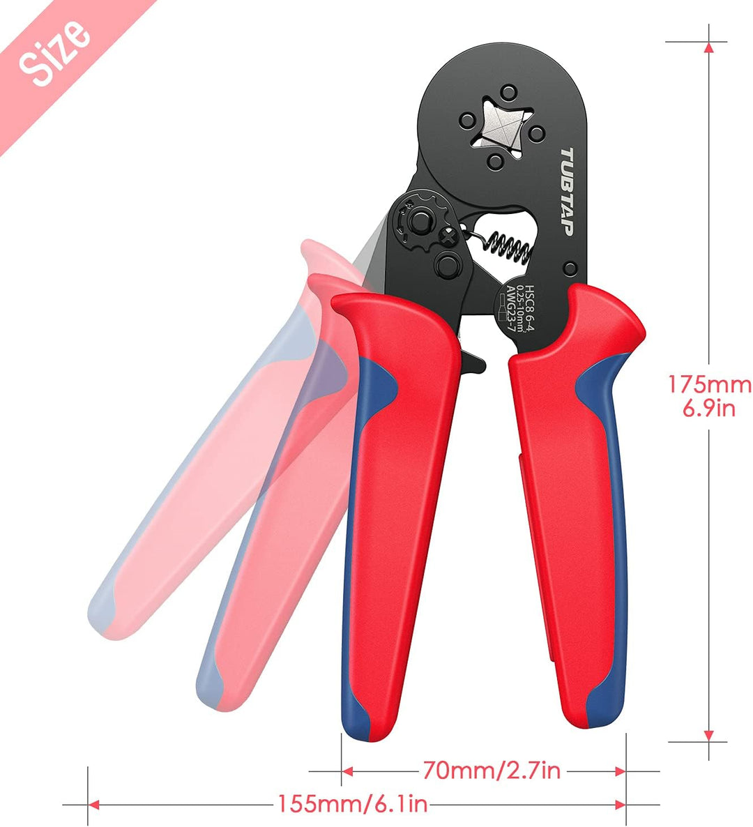 Crimpzangen Aderendhülsen Set - TUBTAP® Aderendhülsenzange Crimpzange mit 1200 stück Aderendhülsen T