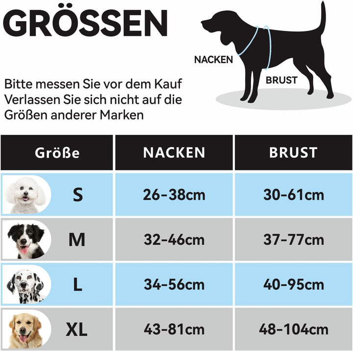 PHOEPET Anti-Zug Hundegeschirr - Reflektierendes Verstellbares Welpen-Sicherheitsgeschirr für kleine