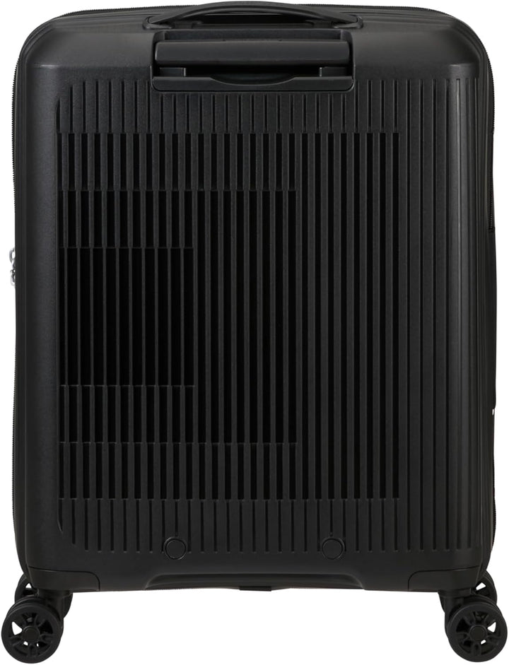 American Tourister Aerostep - Spinner S, Erweiterbarer Handgepäck, 55 cm, 36/40 L, Schwarz (Black) S