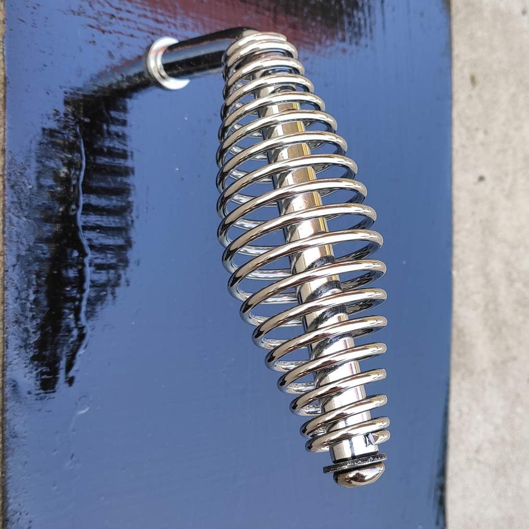 Gooyoou 12,7 cm Edelstahl-Federgriff mit 1,27 cm Stahlstange für Grillgruben, Anhänger, Metallprojek