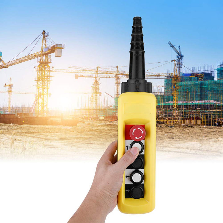 XAC-A4713 Crane Kettenzug Push-Control-Schalter Knopfschalter Heben Anhänger Controller 4 Tasten