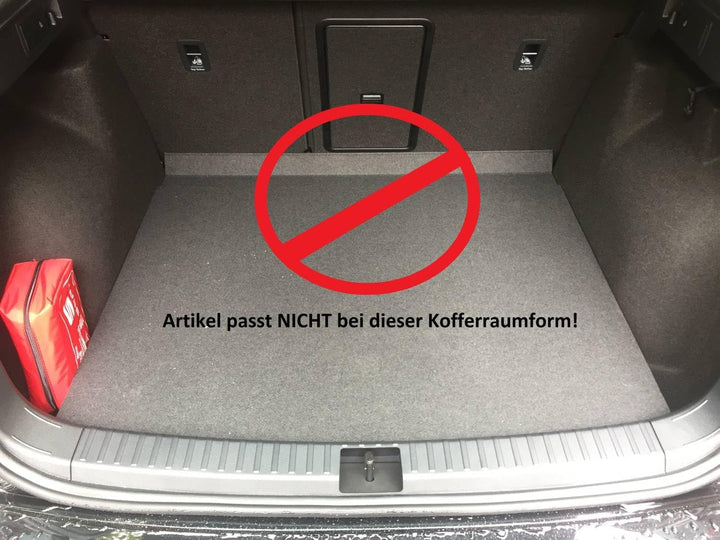 AZUGA Gummi Kofferraumwanne Premium Antirutsch passend für Seat Ateca ab 2016 (vertiefter Standardbo