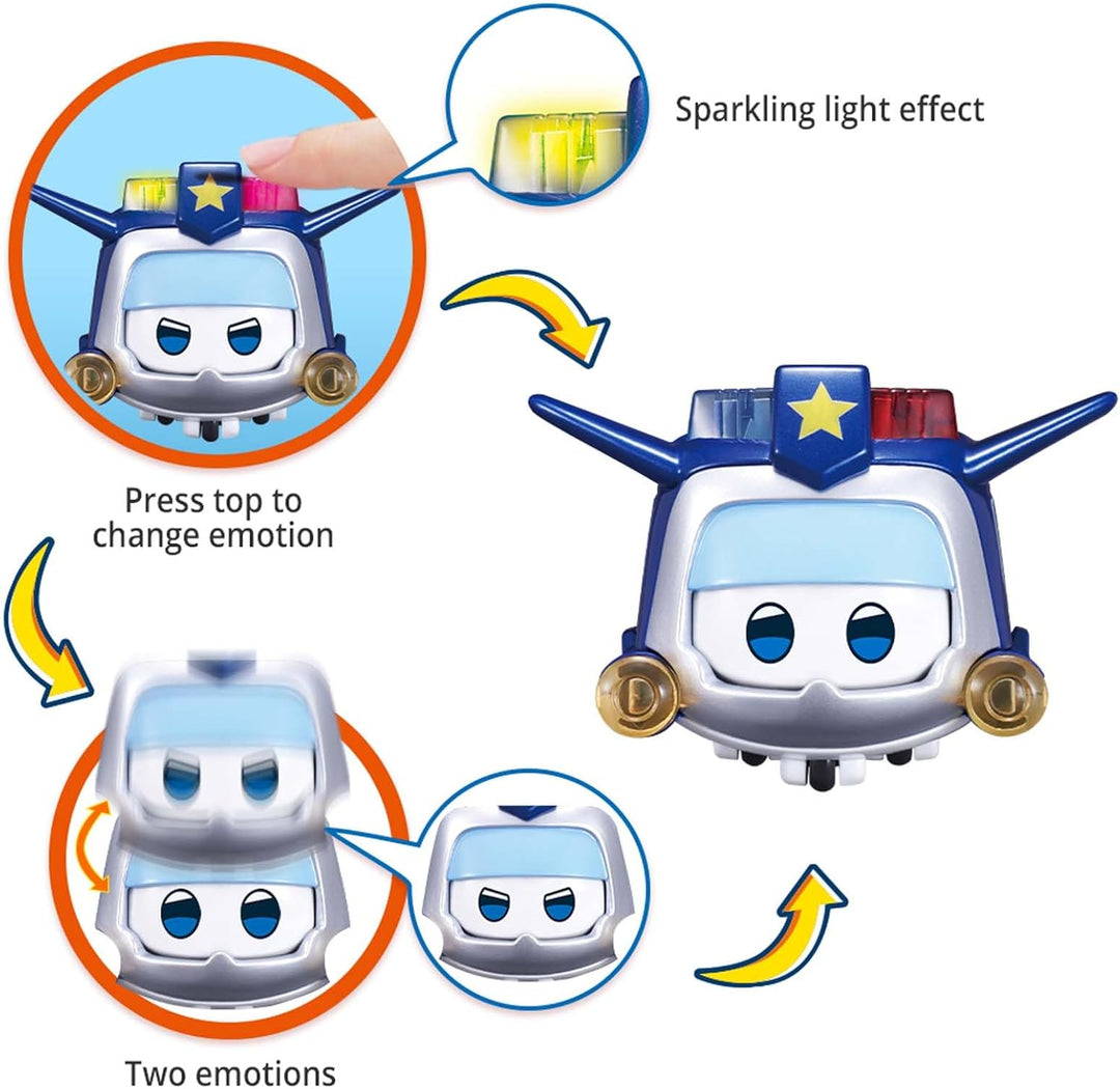 Super Wings Verwandlungsspielzeug Paul & super pet Paul, 2 in 1 Action Figur, 12,7 cm grosses Flugze