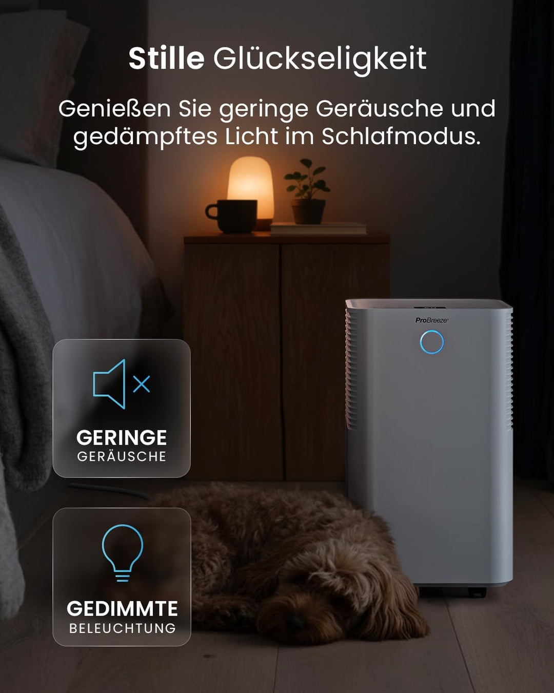 Pro Breeze OmniDry Luftentfeuchter mit App &amp; WLAN, 12L in 24h Entfeuchtungsleistung - Luftentfeuchte