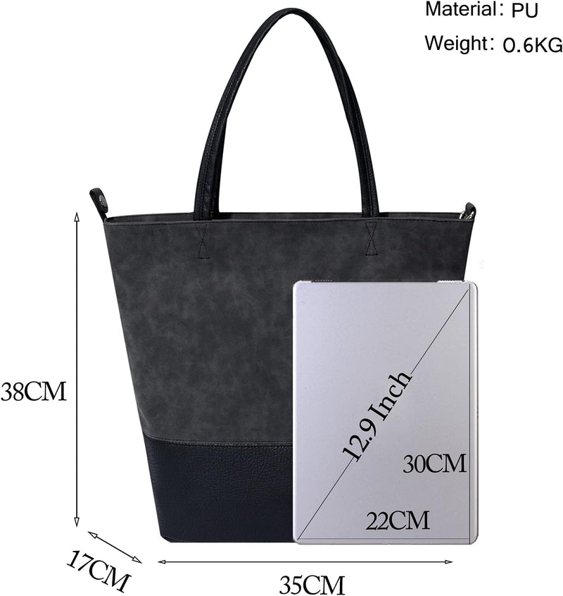 FANDARE Handtaschen Damen Shopper Schultertaschen Frauen Umhängetasche Leichte Tragetasche für 12.9