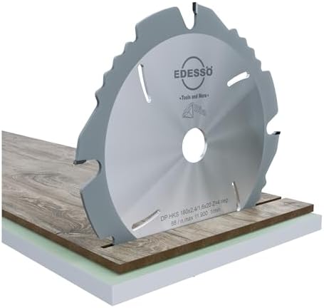 Edessö 5112501230 DP-Kreissägeblatt sdb 2 Knl DP 250x2, 4/1, 6x30 Z=12 F neg, Silber