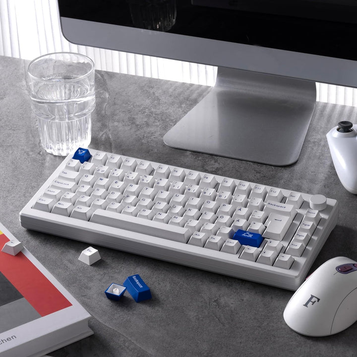 Akko MOD007 PC Gasket Mechanische Tastatur, ISO DE/Nordic Layout, 75% Gaming Keyboard mit Superelast