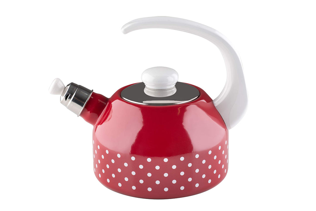 Riess, 0543-077, Flötenkesssel Plus, COUNTRY - PÜNKTCHEN ROT, Durchmesser 18 cm, Höhe 21.7 cm, Inhal
